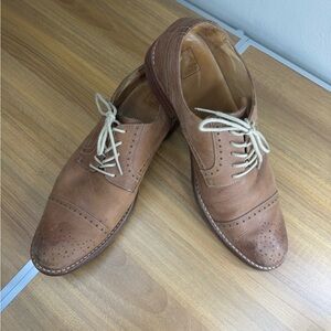 14th & Union Tan Leather Oxfords